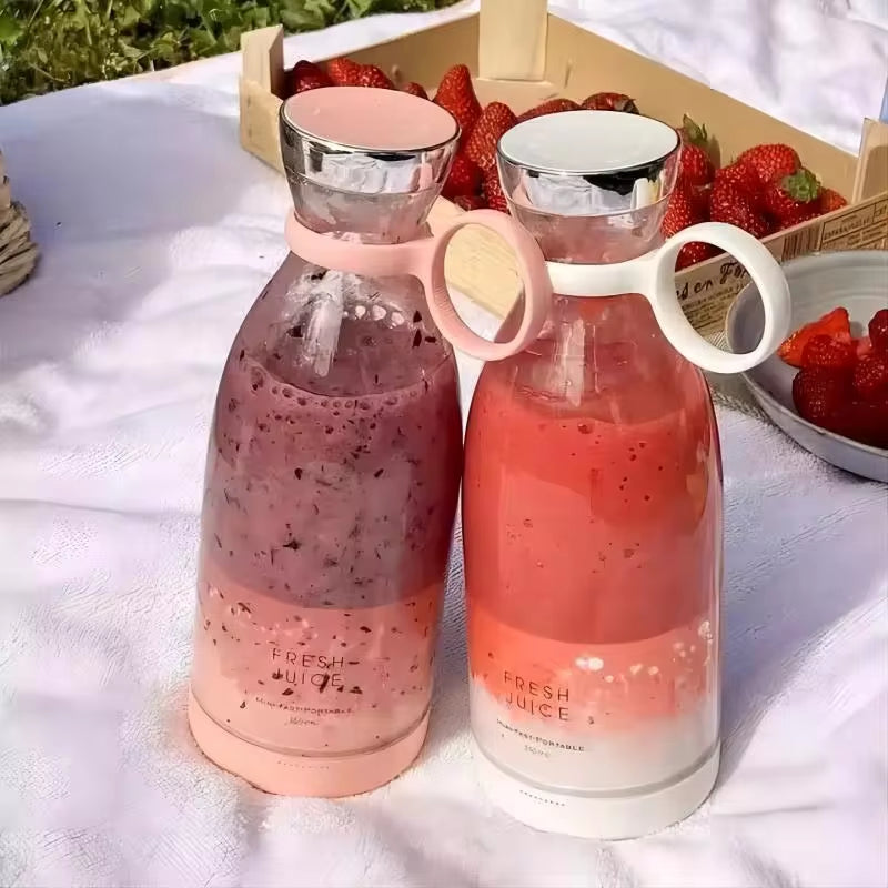 Portable Rechargeable Juicer Blender Wireless Mixer Fresh Juice 350Ml with Charger