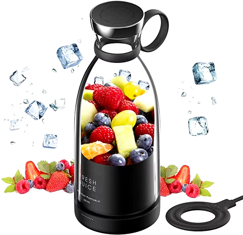 Portable Rechargeable Juicer Blender Wireless Mixer Fresh Juice 350Ml with Charger