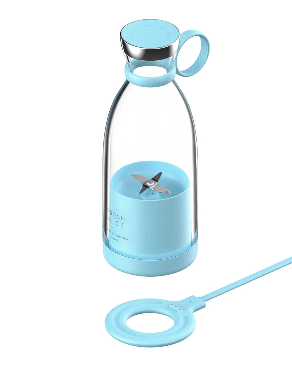 Portable Rechargeable Juicer Blender Wireless Mixer Fresh Juice 350Ml with Charger