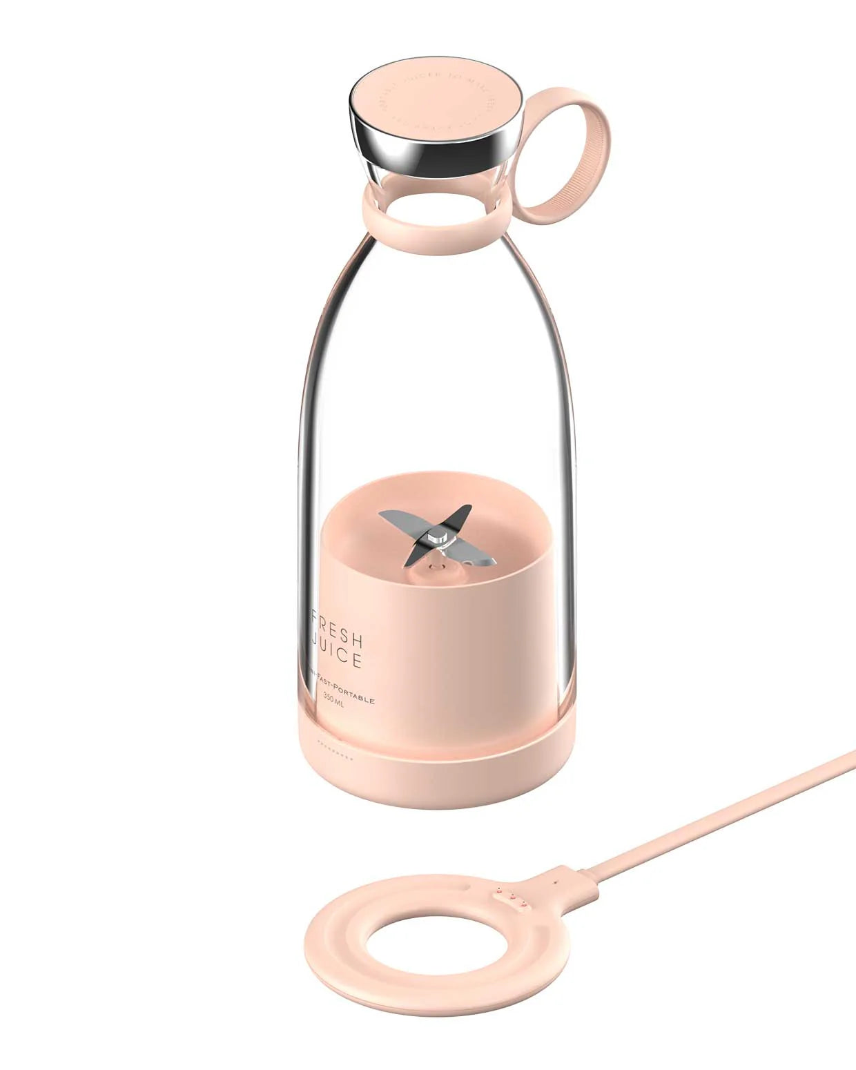 Portable Rechargeable Juicer Blender Wireless Mixer Fresh Juice 350Ml with Charger