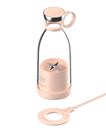 Portable Rechargeable Juicer Blender Wireless Mixer Fresh Juice 350Ml with Charger