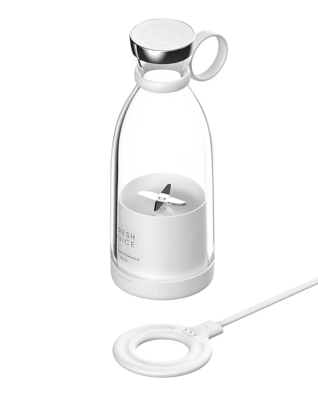 Portable Rechargeable Juicer Blender Wireless Mixer Fresh Juice 350Ml with Charger